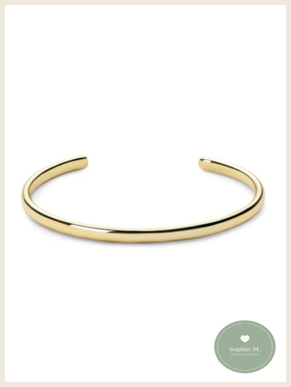 14K Gold Plated Cuff Bracelet Minimalist Stackable Hypoallergenic